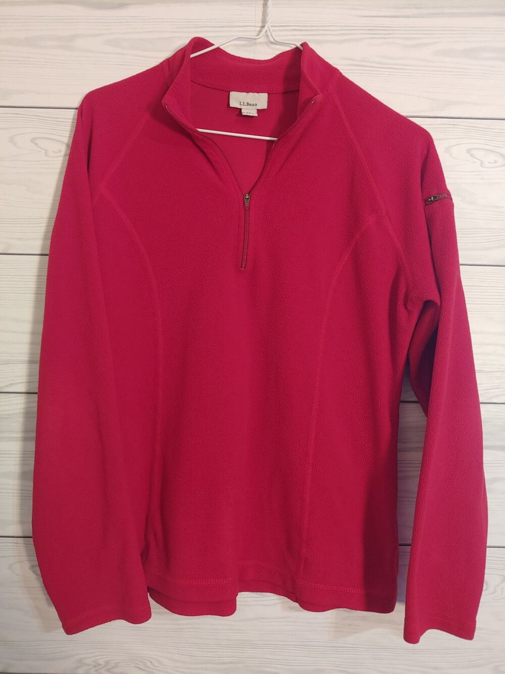 Womens LL Bean Fleece Pullover sz M